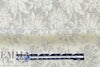French silvery gray reversible floral jacquard 2 yds