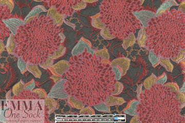 Italian textured matelasse' brocade - jewel flowers