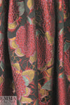 Italian textured matelasse' brocade - jewel flowers