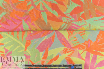 Italian colorful tropics jacquard brocade