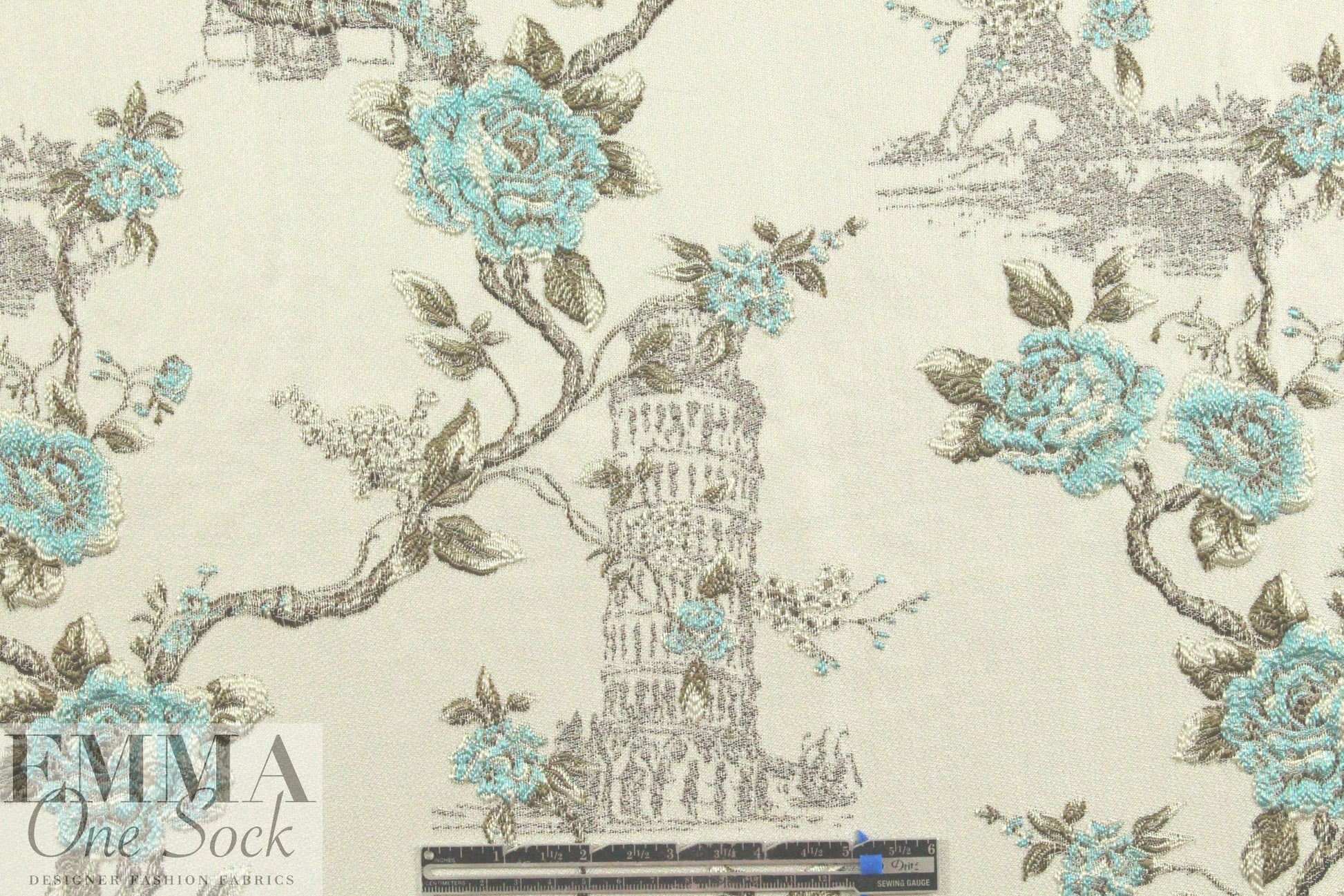 French textured jacquard brocade - 'European tour'