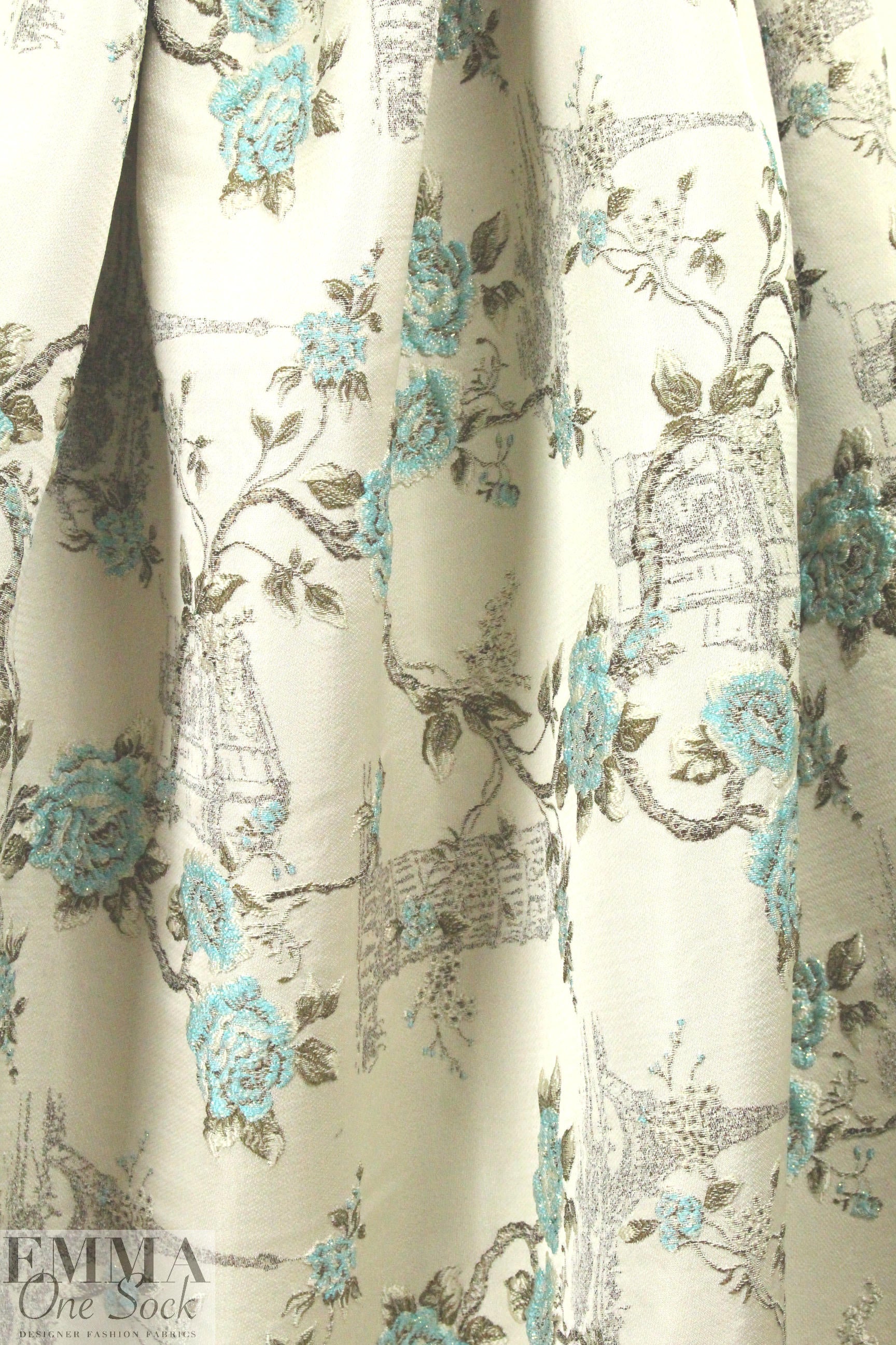 French textured jacquard brocade - 'European tour'