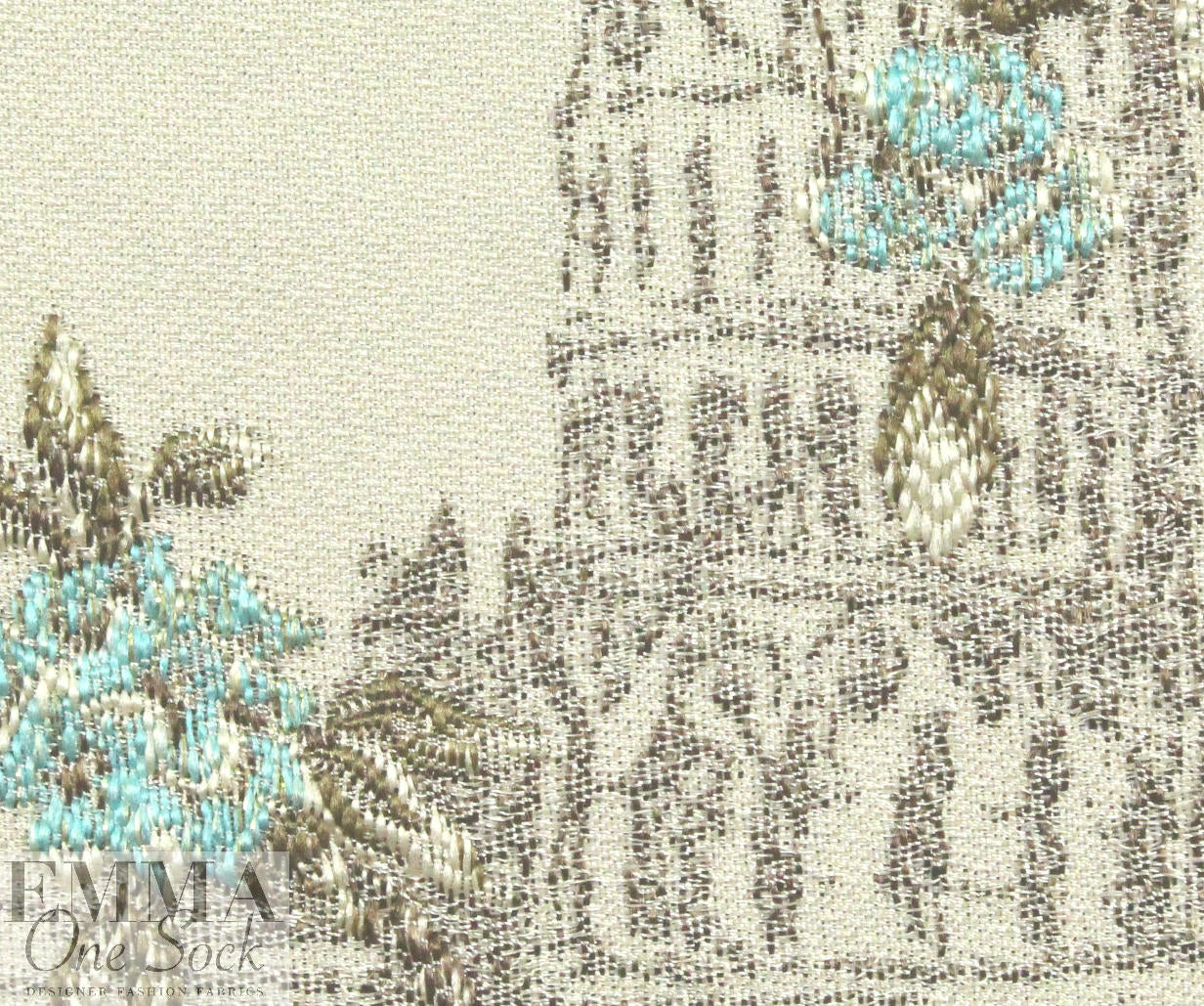 French textured jacquard brocade - 'European tour'