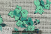 Italian jade flowers/tweed textured brocade