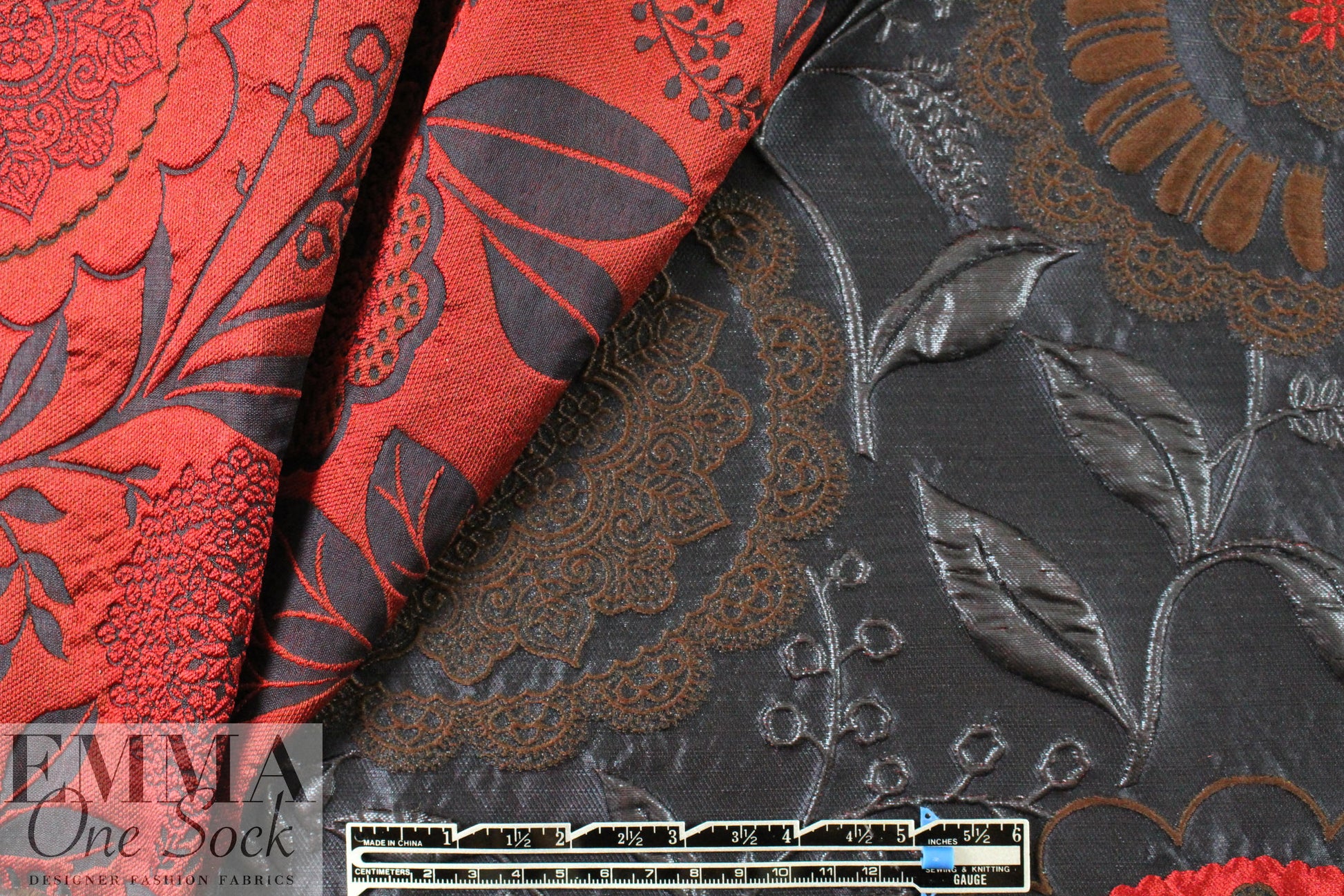 Italian medallion flower matelasse' brocade