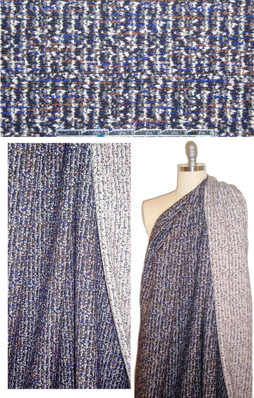 Italian textured yarn dye hatch design stretch jacquard 1.5 yd