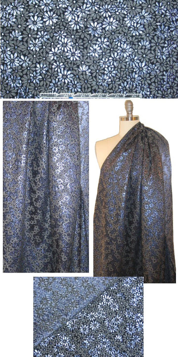 J. Crew metallic jacquard brocade - little flowers