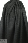 Italian black mod graphic textured brocade