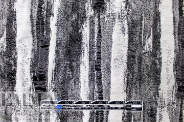 Italian designer edgy black/white evening brocade 1.5 yd