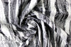Italian designer edgy black/white evening brocade 2 yd