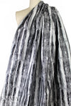 Italian designer edgy black/white evening brocade 1.5 yd