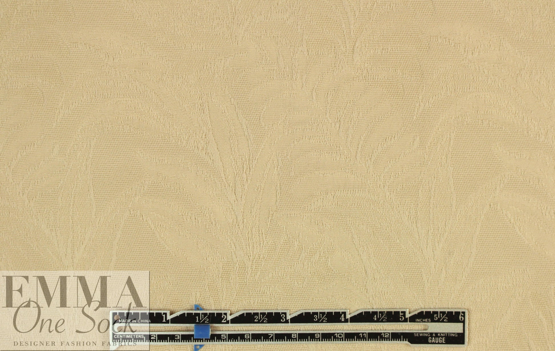 Kh@ite cotton damask coating - sand dollar