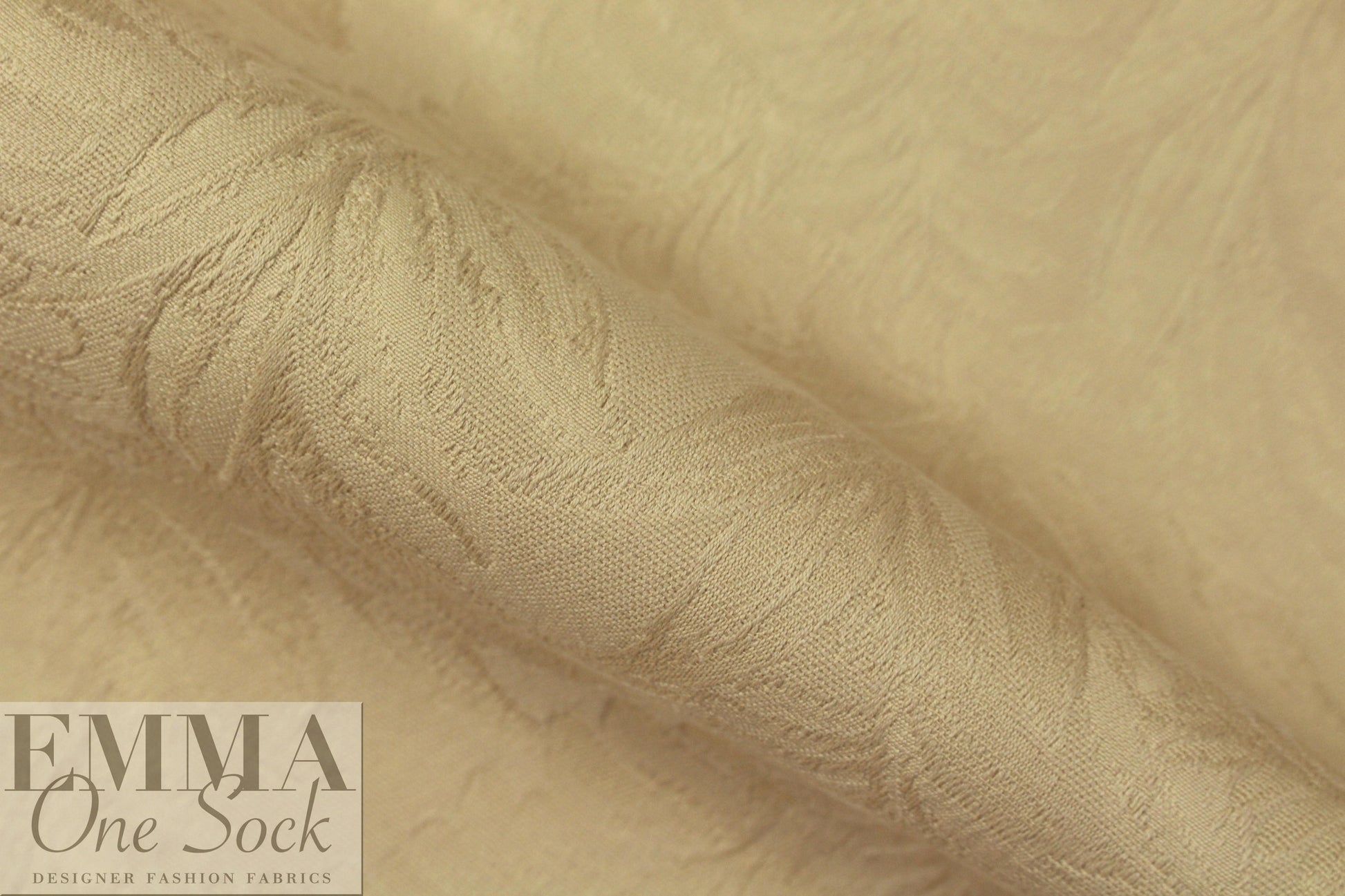 Kh@ite cotton damask coating - sand dollar