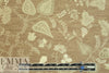 Italian floral silk brocade - white gold/tan