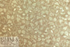 Italian floral silk brocade - white gold/tan