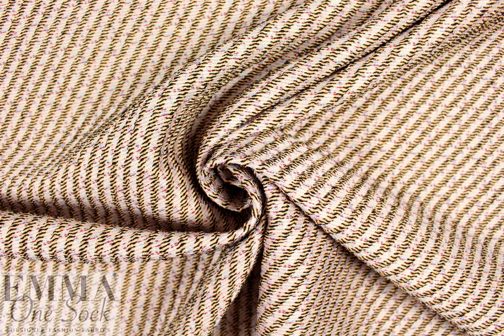NY designer diagonal rib speckled brocade