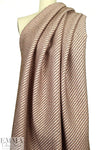 NY designer diagonal rib speckled brocade