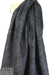 Italian gray tones floral textured jacquard brocade