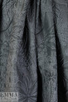 Italian gray tones floral textured jacquard brocade