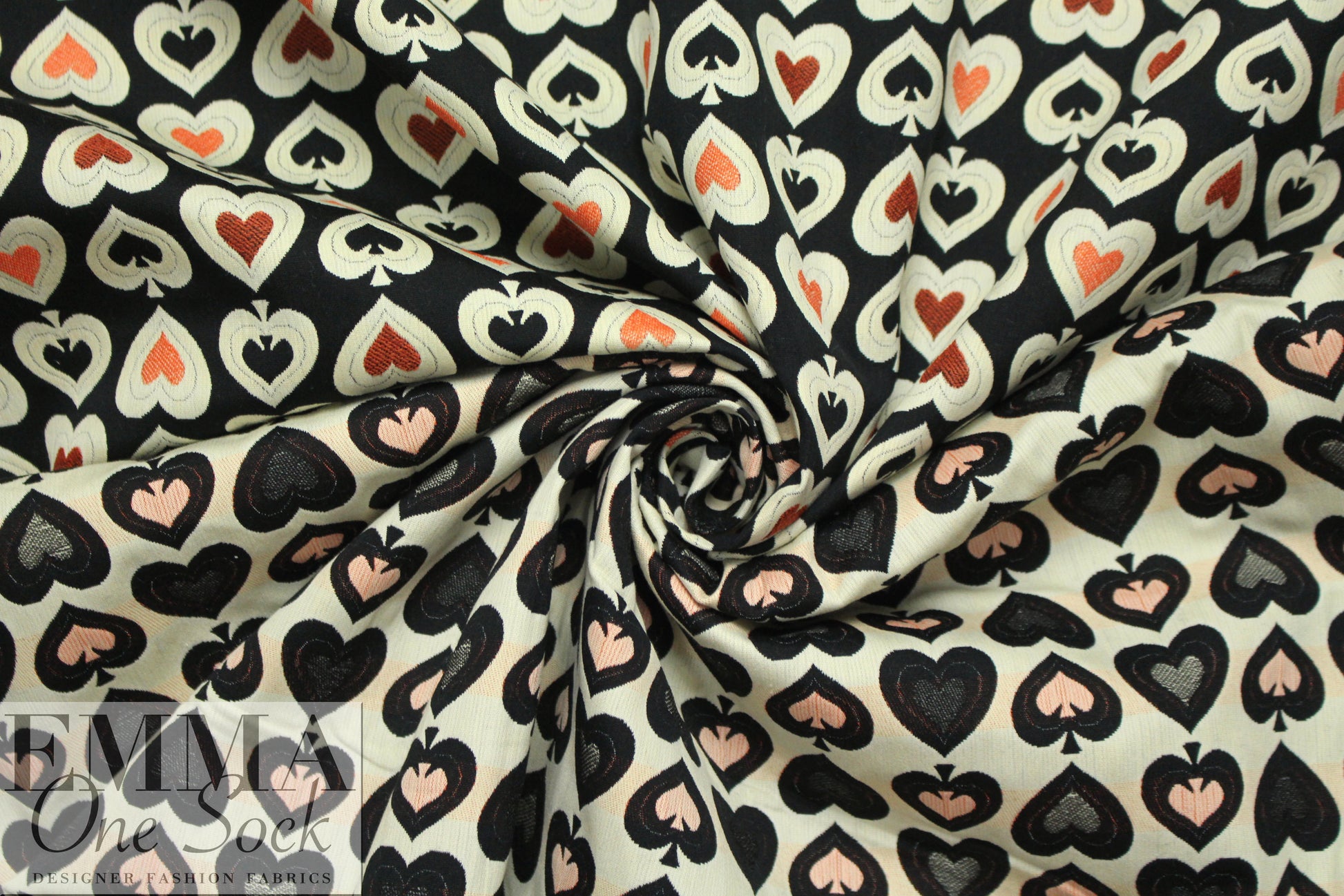 NY designer cotton blend jacquard brocade - house of cards 1.5 yds