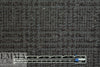 Italian gunmetal glen plaid textured jacquard brocade 2.375 yd