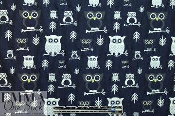 NY designer cotton blend jacquard brocade - owls 1.5 yds