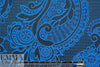NY designer lacey-look brocade - blue/midnight