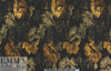 famous designer gold/copper floral metallic brocade 1.125 yds