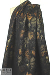 famous designer gold/copper floral metallic brocade 1.125 yds