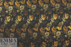 famous designer gold/copper floral metallic brocade 1.125 yds