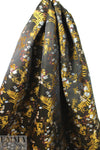 Italian floral brocade - gold/bronze/burgundy/blue