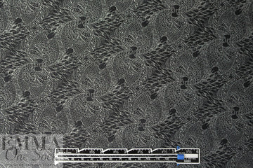 Noriso1 Ferrari black/silver peacock graphic brocade