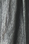Noriso1 Ferrari black/silver peacock graphic brocade 1.75 yds
