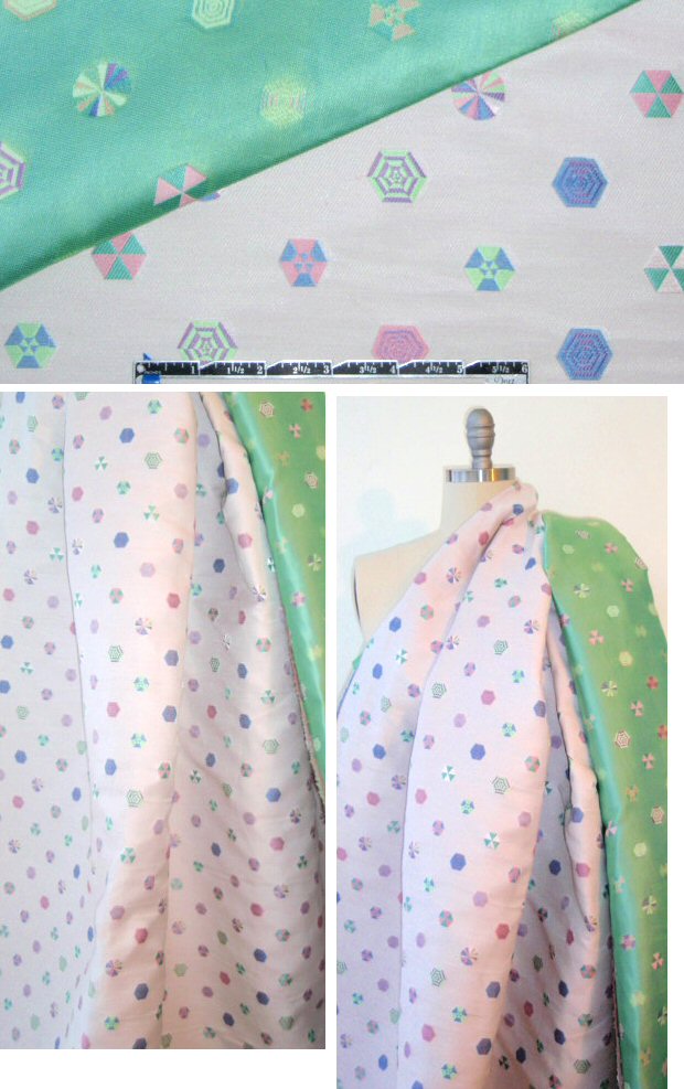 0pening Ceremony 'hexa-dot' brocade - whisper white