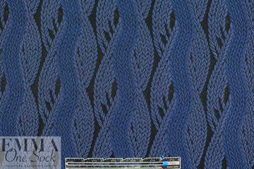 Praba1 Gurung clipped 'knit stitch' waves brocade