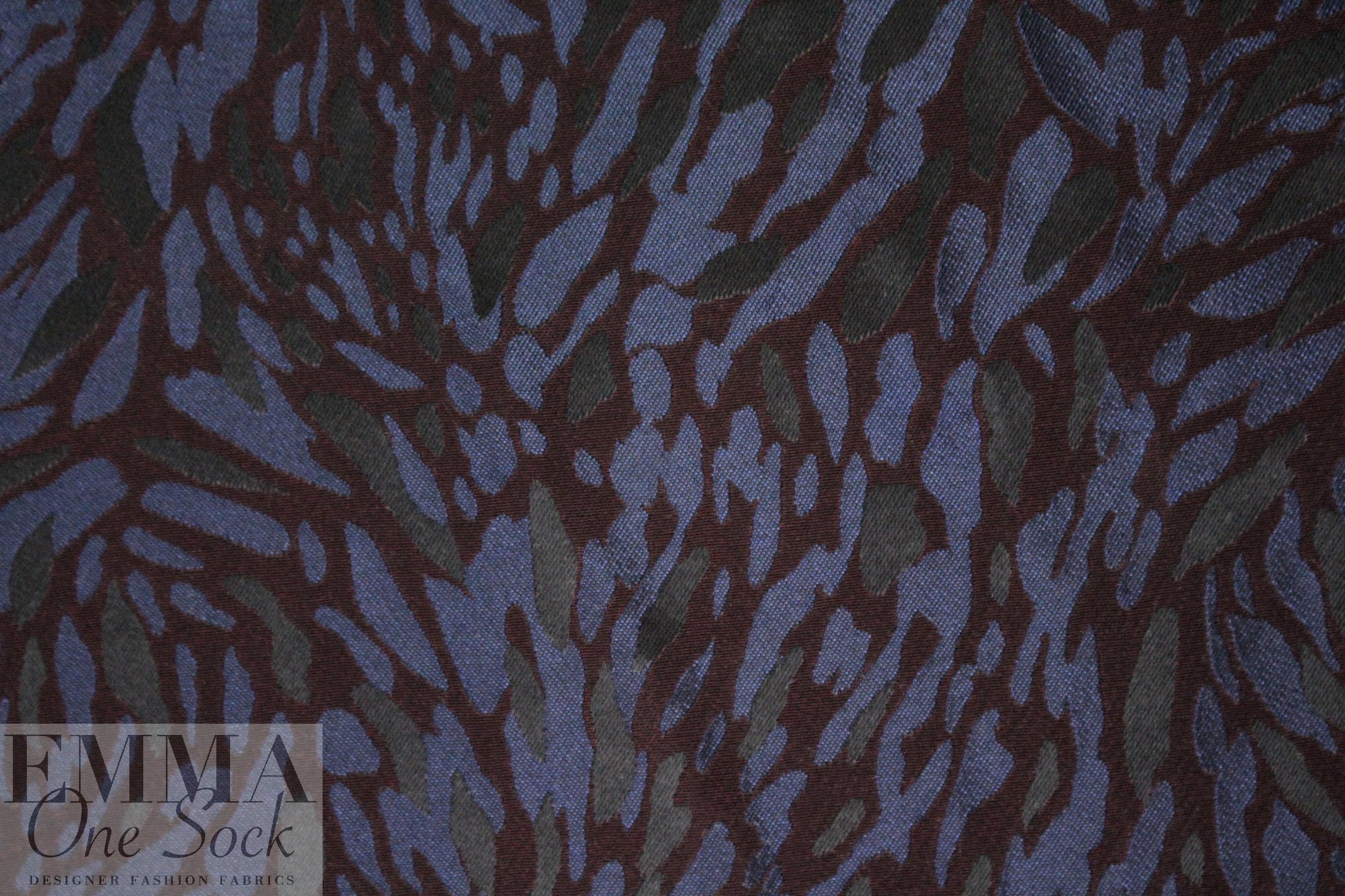 3.1 Phi11ip Lim animal jacquard brocade - raisin/navy 1.5 yds