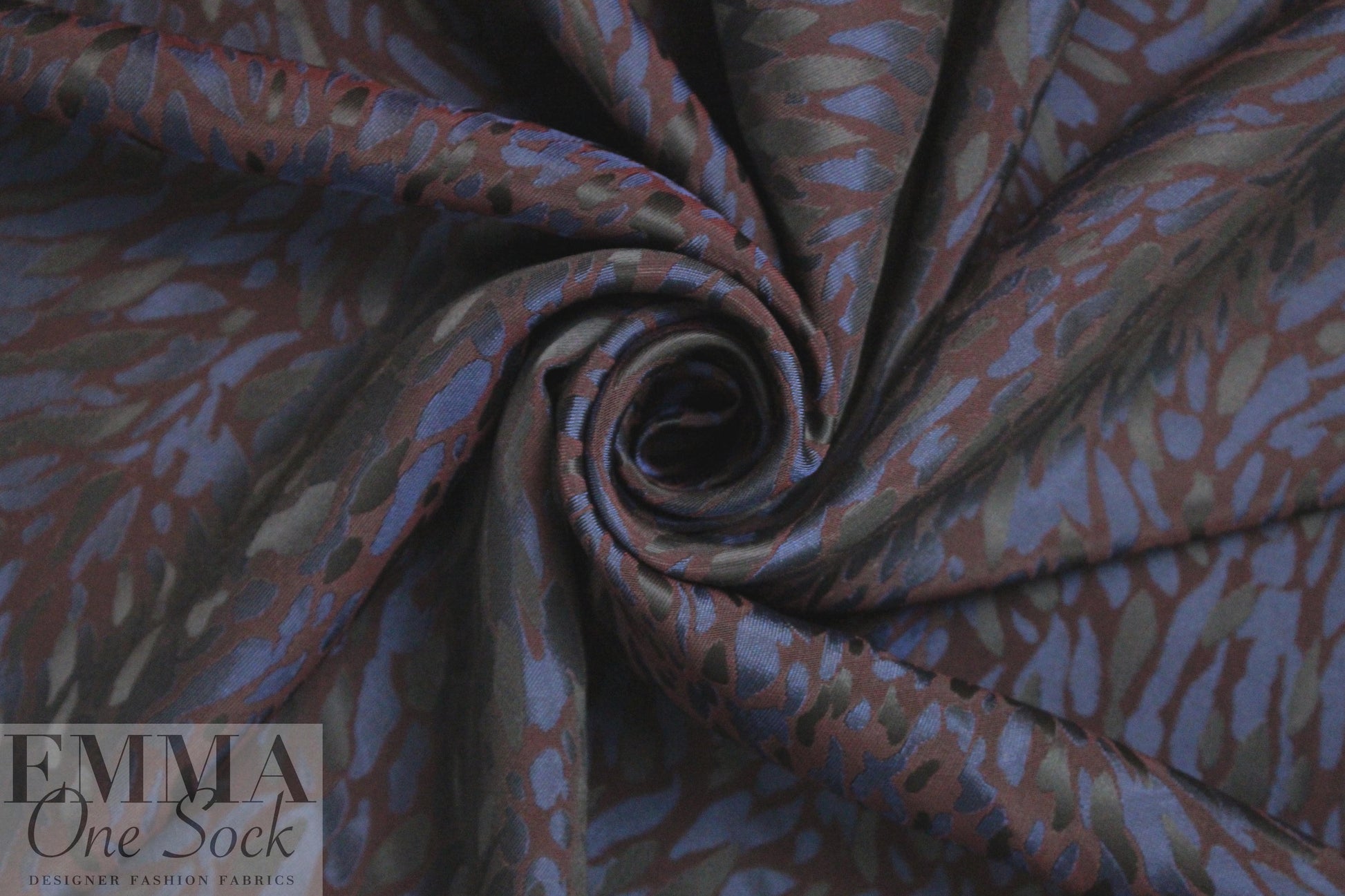 3.1 Phi11ip Lim animal jacquard brocade - raisin/navy 1.5 yds