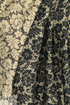 NY designer flowery lace look brocade 1.625 yds