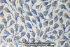 Italian blue/silver textured tulip brocade