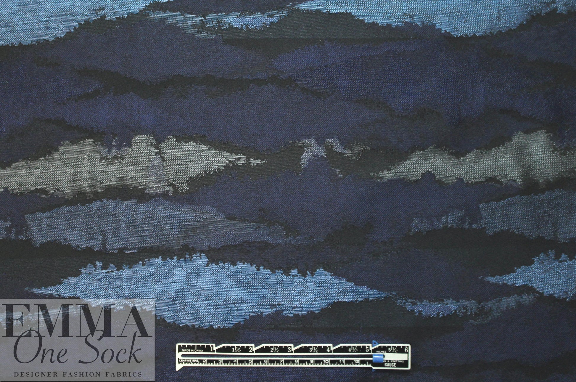 Italian nocturnal waves jacquard brocade 1 yard
