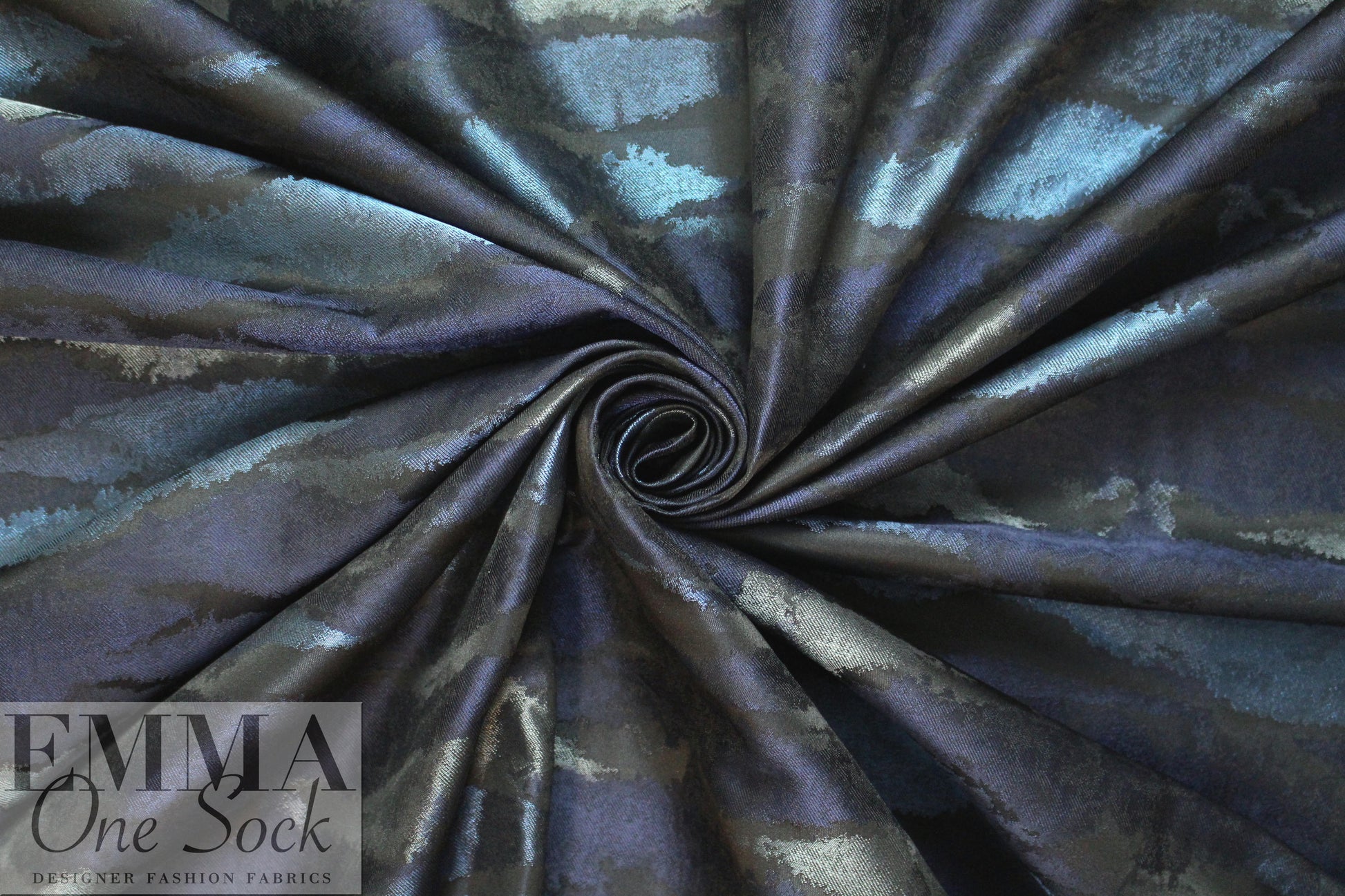 Italian nocturnal waves jacquard brocade