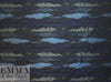 Italian nocturnal waves jacquard brocade
