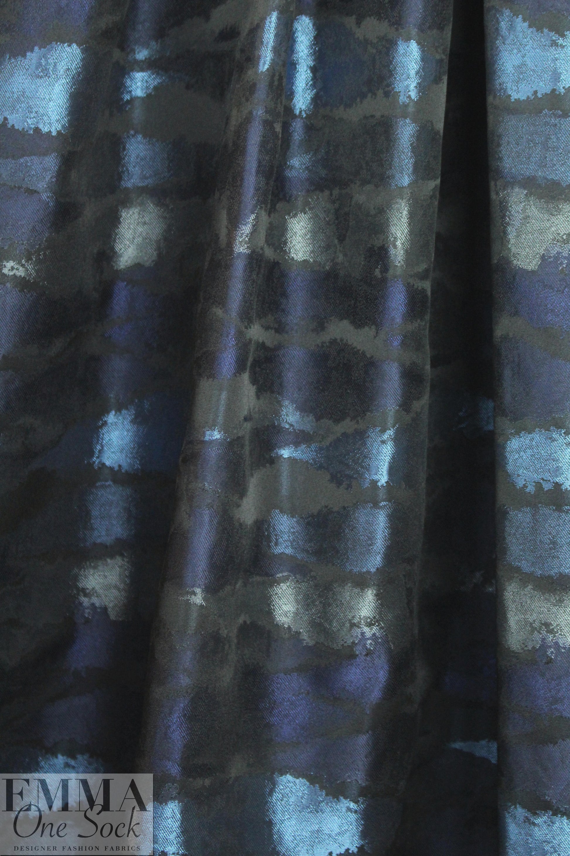 Italian nocturnal waves jacquard brocade