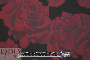 NY designer nocturnal rose brocade
