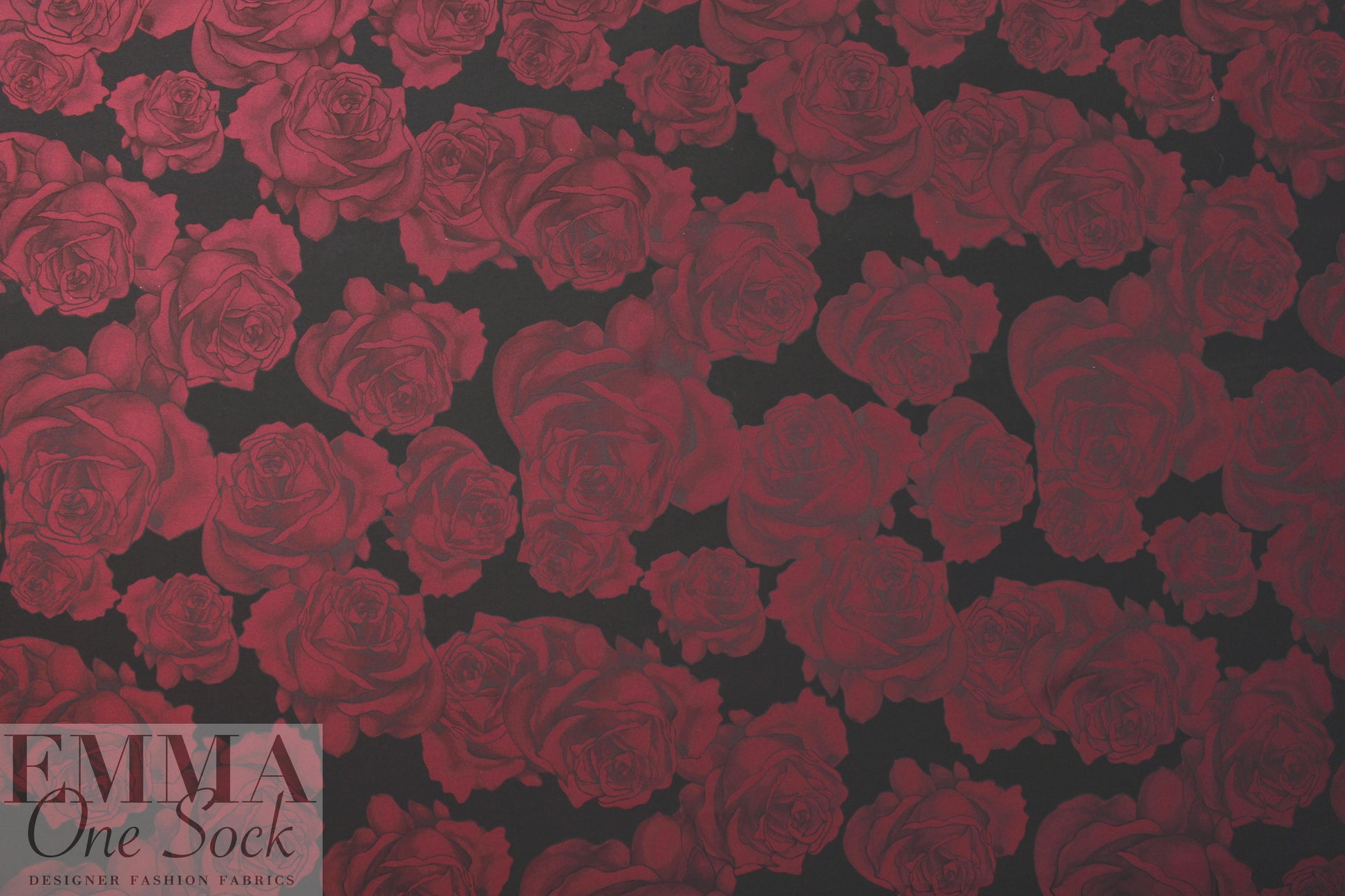NY designer nocturnal rose brocade