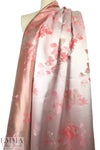 NY designer coral tones floral jacquard brocade