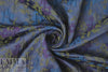 NY designer textured floral brocade - olive/navy/violet