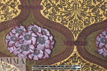 Italian hydrangea regal medallion matelasse' brocade