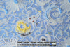 famous designer textured floral brocade - cornflower .66 yds