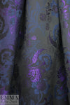 Italian flowery nocturne jacquard brocade